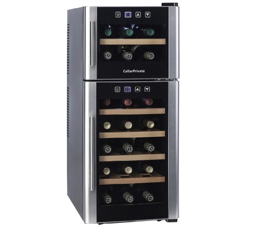 Винный шкаф двухзонный Cellar Private CP021-2E