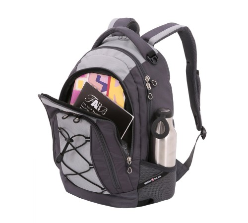 Рюкзак SWISSGEAR, серый, полиэстер, 33х19х45 см, 28 л