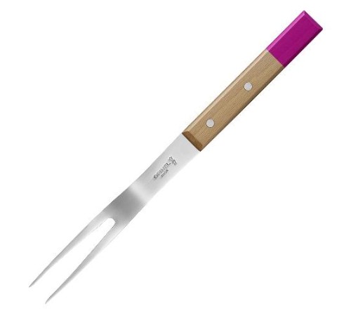Bилка для нарезания мяса Opinel №124, деревянная рукоять, нержавеющая сталь, 002131