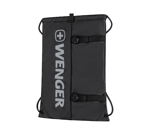 Рюкзак-мешок на завязках WENGER XC Fyrst, черный, полиэстер, 35x1x48 см, 12 л
