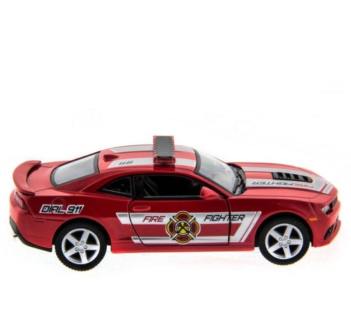 Машина Kinsmart 1:38 Chevrolet Camaro 2014 (Police/Fire) инерция (1/12шт.) б/к