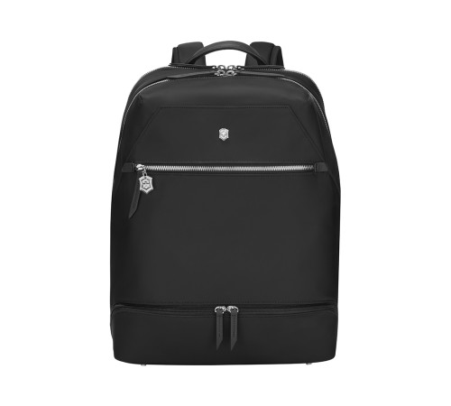 Рюкзак VICTORINOX Victoria Signature Deluxe Backpack, черный, нейлон/кожа, 32x18x39 см