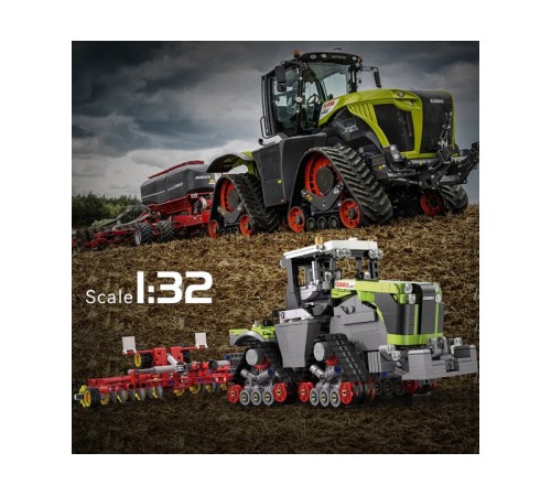 Конструктор CaDA трактор CLAAS XERION 5000 TRAC TS 1/32 (1336 деталей)