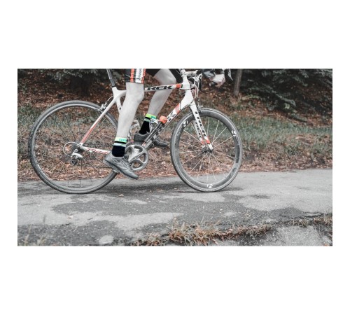 Водонепроницаемые носки DexShell Pro visibility Cycling M (39-42) Зеленая полоска, DS648HVYM