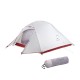 Палатка Naturehike Cloud Up NH18T030-T 20D трехместная сверхлегкая с ковриком, светло-серый, 6927595730614