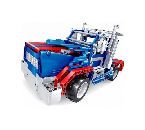 Р/У конструктор Qihui Mechanical Master 2 в 1 Тягач и Спорткар (455 деталей)
