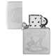 Зажигалка ZIPPO Vintage Dance с покрытием Satin Chrome, латунь/сталь, серебристая, 38x13x57 мм