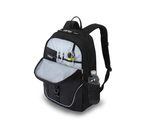 Рюкзак SWISSGEAR чёрный, полиэстер 600D, 33x16,5x46 см, 26л