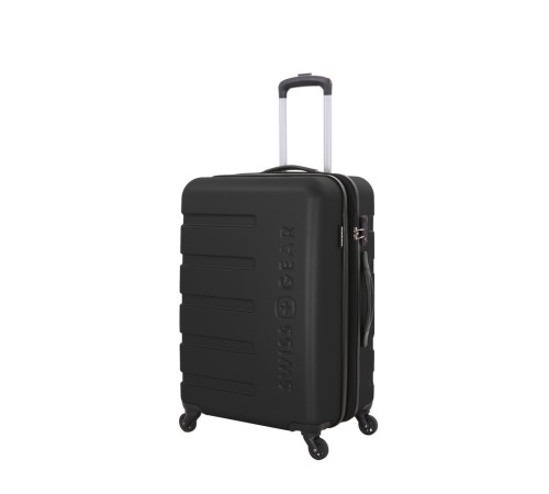 Чемодан SWISSGEAR TYLER, черный, АБС-пластик, 46 x 27 x 67 см, 64 л