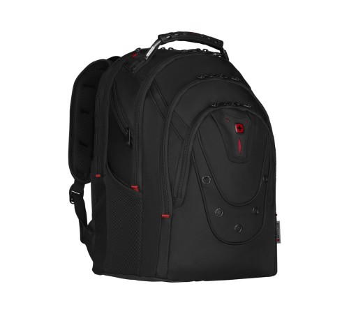 Рюкзак WENGER Ibex Ballistic 17”, чёрный, полиэстер, 37x27x48 см, 27 л