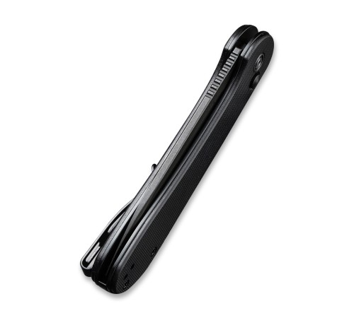 Складной нож CIVIVI Button Lock Elementum 14C28N Steel Black Stonewashed Handle G10 Black