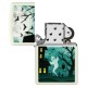Зажигалка ZIPPO Spooky Design с покрытием Glow In The Dark Green, латунь/сталь, белая, 38x13x57 мм
