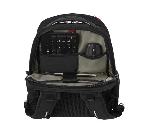 Рюкзак WENGER Cosmic, серый, ПВХ/полиэстер,34 x 49 x 23 см,30л
