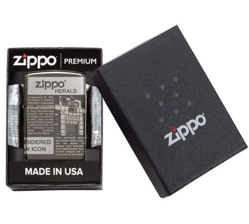 Зажигалка ZIPPO Classic с покрытием Black Ice®, латунь/сталь, чёрная, глянцевая, 38x13x57 мм