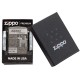 Зажигалка ZIPPO Classic с покрытием Black Ice®, латунь/сталь, чёрная, глянцевая, 38x13x57 мм