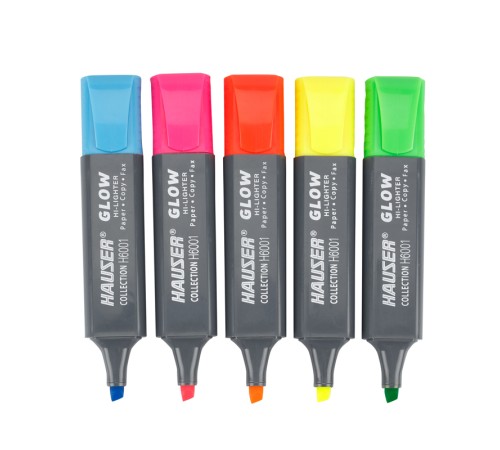 Набор: Текстовыделитель Hauser Glow - 5шт