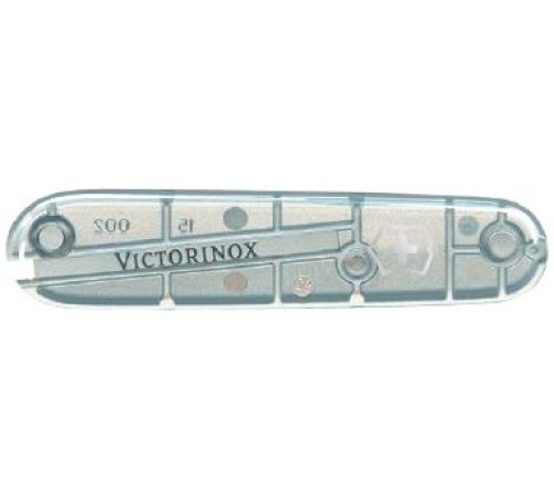 Передняя накладка для ножей VICTORINOX 91 мм, пластиковая, полупрозрачная серебристая