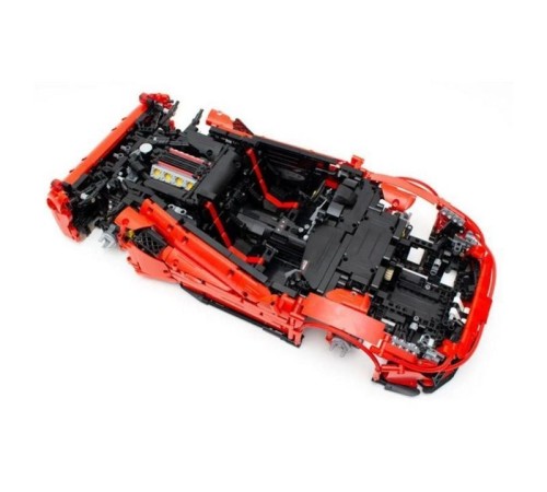 Радиоуправляемый конструктор CaDA MASTER споркар Italian Super Car, красный 1/8 (3187 деталей)