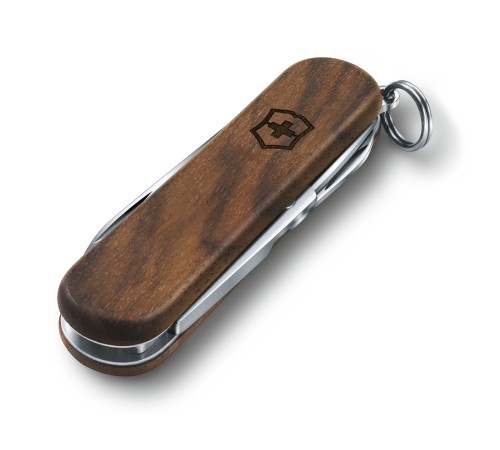 Нож-брелок VICTORINOX Classic SD, 58 мм, 5 функций, деревянная рукоять