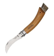 Нож грибника Opinel №8,  нержавеющая сталь, рукоять дуб, чехол, деревянный футляр, 001327