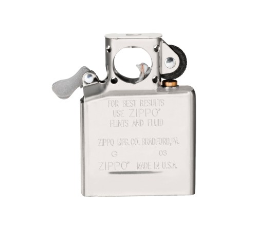 Подарочный набор ZIPPO: зажигалка Black Ice® и вставной блок для зажигалок для трубок, латунь/сталь