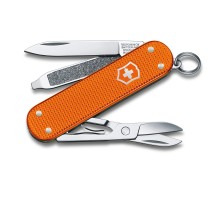 Нож-брелок VICTORINOX Classic Alox LE 2021, 58 мм, 5 функций, алюминиевая рукоять, оранжевый