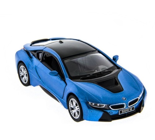 Машина Kinsmart BMW i8 инерция (1/12шт.) 1:36 б/к