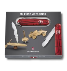 Нож перочинный VICTORINOX My First Victorinox, 84 мм, 8 функций, полупрозрачный красный