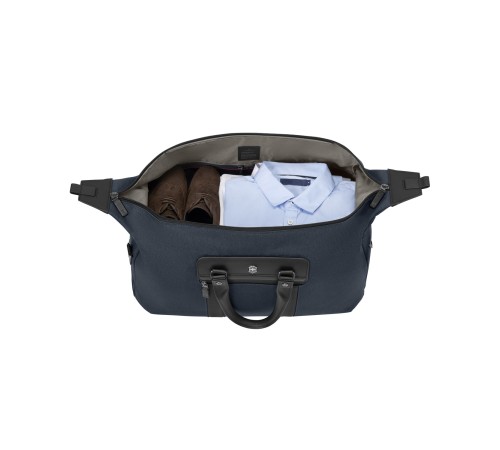 Дорожная сумка VICTORINOX Architecture Urban 2 Weekender, синий, полиэстер/кожа, 24x56x30 см, 45 л