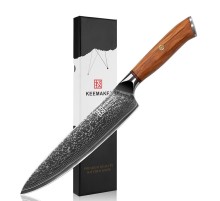 Нож шеф-повара из дамасской стали Keemake 8 Inch Chef Knife Phoenix, бежевый