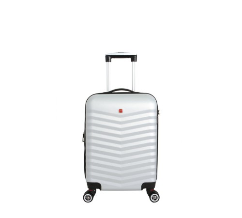 Чемодан SWISSGEAR FRIBOURG, серебристый, АБС-пластик, 37x23x54см, 35 л