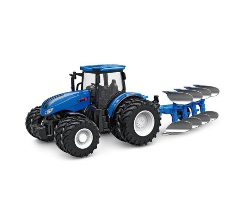 Р/У фермерский трактор Korody с плугом, мет. кузов, двойные колеса 1/24 2.4G 6CH RTR