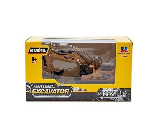Металлический экскаватор HUI NA TOYS 1/60