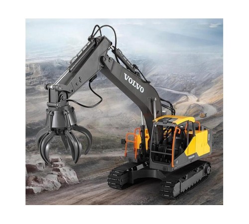 Радиоуправляемый экскаватор Double Eagle Volvo EC160E 1:16 2.4G, ковш
