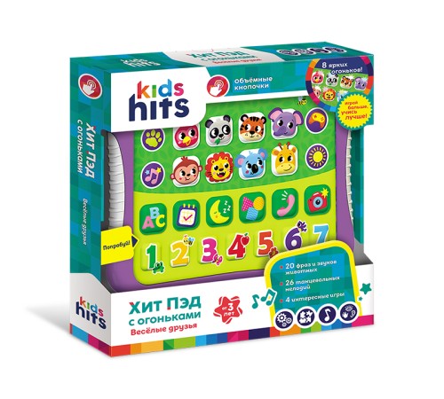 Развивающая игрушка Kids Hits Хит Пэд с огоньками Веселые друзья