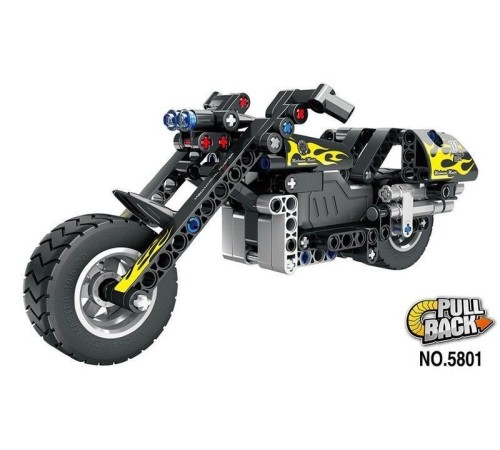 Конструктор Qihui  Mechanical Master Мотоцикл совместим с QH5802, инерционный (183 детали)