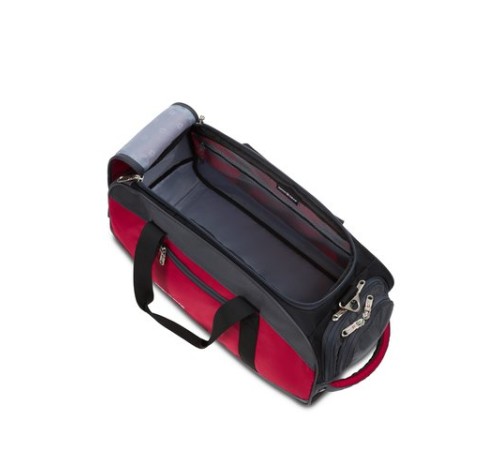 Сумка спортивная SWISSGEAR, красный/серый/чёрный, полиэстер 1200D, 52х25х30 см, 39 л