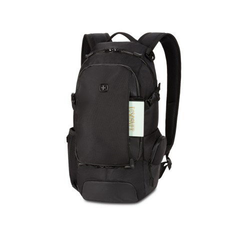 Рюкзак SWISSGEAR, чёрный, полиэстер 1680D, 24 х 15,5 х 46 см, 15,5 л