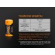 Аккумулятор 16340 Fenix 700 UP mAh Li-ion разъемом для USB, ARB-L16-700UP