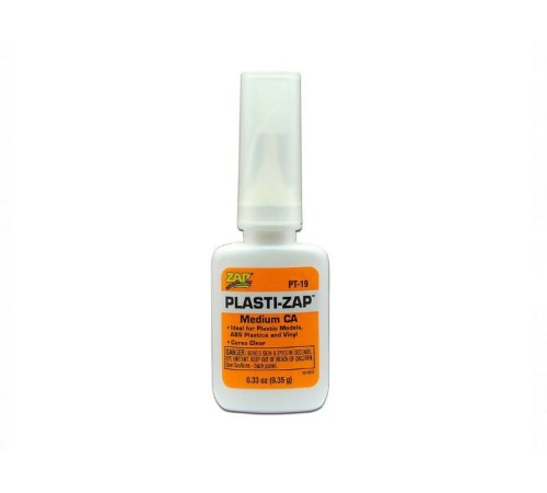 Клей ZAP Plasti-ZAP CA для пластика средн.вязк., 9.35г (btls.)