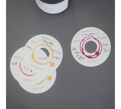 Маркировочные диски для бутылок L'Atelier du Vin Disques de Cave