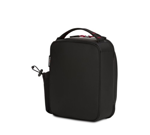 Термосумка для ланча SWISSGEAR, прорезиненный полиэстер 600D, черный/красный, 23х8х27 см, 5 л