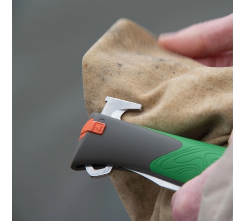 Нож Opinel №12 ExploreTick Remover, зеленый