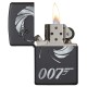 Зажигалка ZIPPO James Bond 007™ с покрытием Black Matte, латунь/сталь, чёрная, матовая, 36x12x56 мм