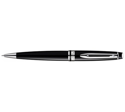 Шариковая ручка Waterman Expert Black CT. Корпус - лак, детали дизайна: палладиевое покрытие