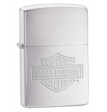 Зажигалка ZIPPO Harley-Davidson®, с покрытием Brushed Chrome, латунь/сталь, серебристая, 38x13x57 мм