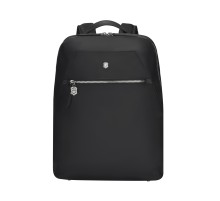 Рюкзак VICTORINOX Victoria Signature Compact Backpack, черный, нейлон/кожа, 30x16x38 см