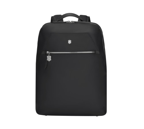 Рюкзак VICTORINOX Victoria Signature Compact Backpack, черный, нейлон/кожа, 30x16x38 см