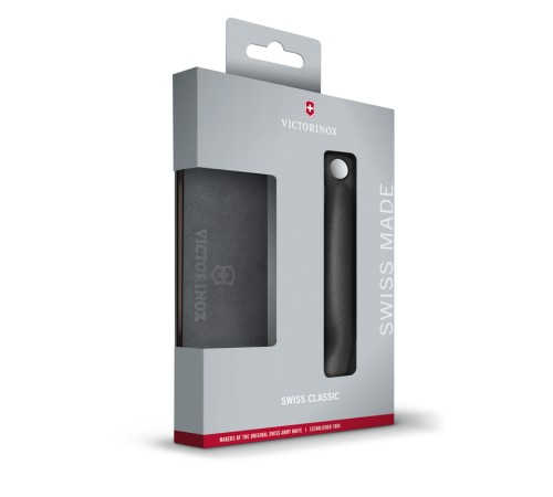 Набор VICTORINOX Swiss Classic: складной нож для овощей и разделочная доска, чёрная рукоять