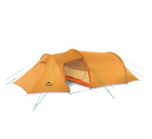 Палатка трехместная Naturehike NH17L001-L с ковриком, оранжевая, 6927595724729